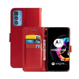 Lompakkokotelo 3-kortti Motorola Edge 20 Pro  - punainen