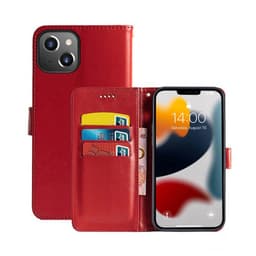 Apple iPhone 13 mini Lompakkokotelo 3-kortti  - punainen