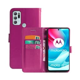 Wallet Cover 3-kort Motorola Moto G60S  - lyserød