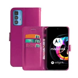 Lompakkokotelo 3-kortti Motorola Edge 20 Pro  - pinkki