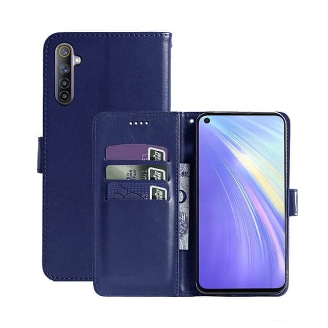 Lompakkokotelo 3-kortti Realme 6  - tumma