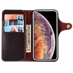 Lompakkokotelo 3-kortti aitoa nahkaa Apple iPhone 13  - häränveri