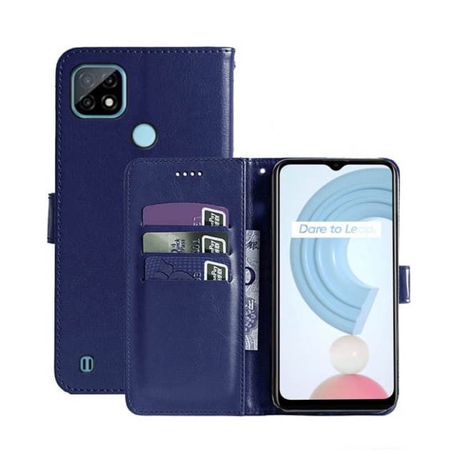 Lompakkokotelo 3-kortti Realme C21  - tumma