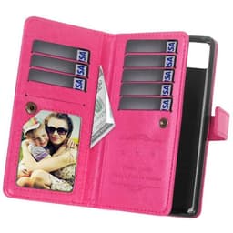 Lompakkotelo Flexi 9-kortti Apple iPhone 13  - pinkki