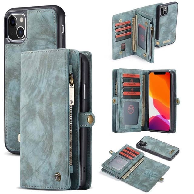 Multiplånbok CaseMe 11-kort Apple iPhone 13 mini  - Blå