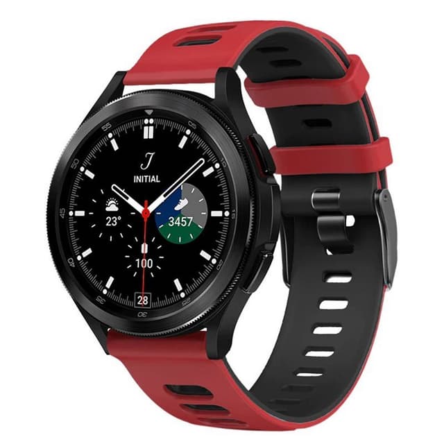 Twin Sport Armband Samsung Galaxy Watch 4 Classic (46mm)- Rød/sort