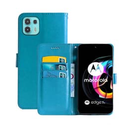 Lompakkokotelo 3-kortti Motorola Edge 20 Lite  - Vaaleansininen