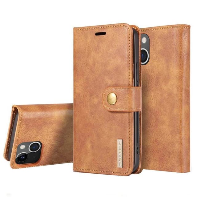 Mobil lommebok DG-Ming 2i1 Apple iPhone 13  - brun