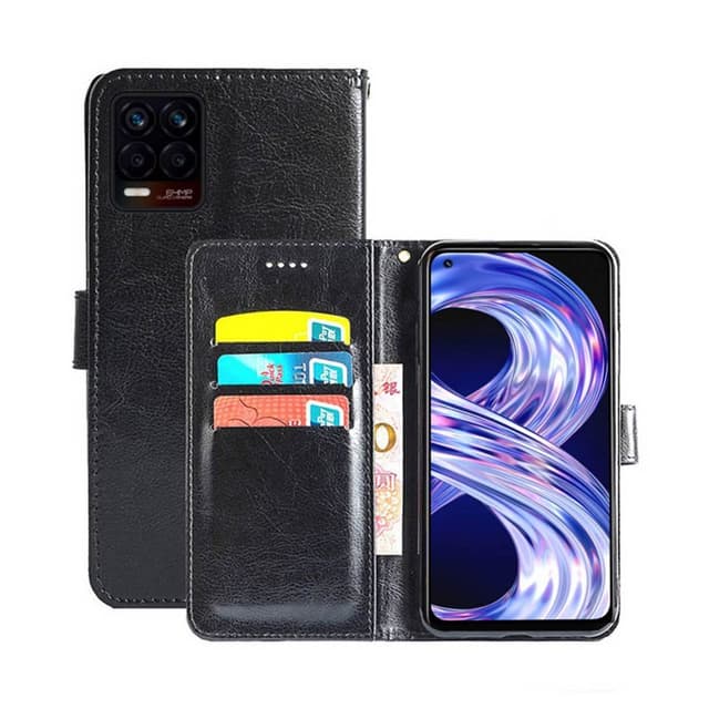 Wallet Cover 3-kort Realme 8 Pro  - sort