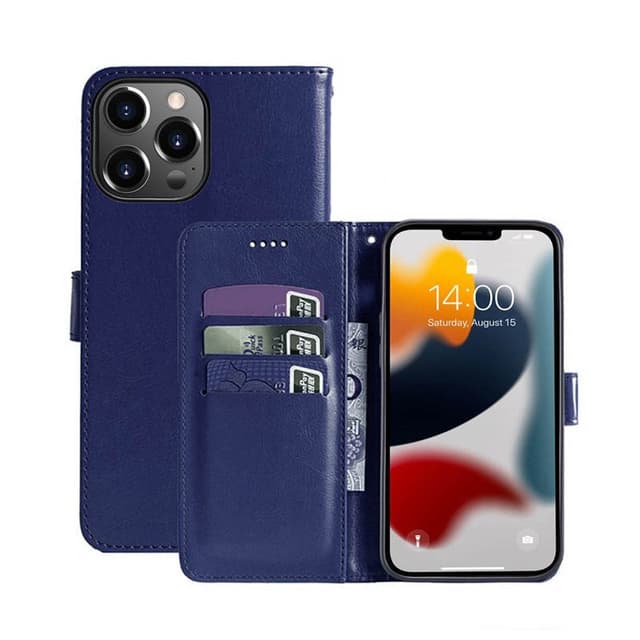 Apple iPhone 13 Pro Max Mobilplånbok 3-kort  - Mörkblå
