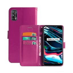 Lompakkokotelo 3-kortti Realme 7 Pro 4G  - pinkki