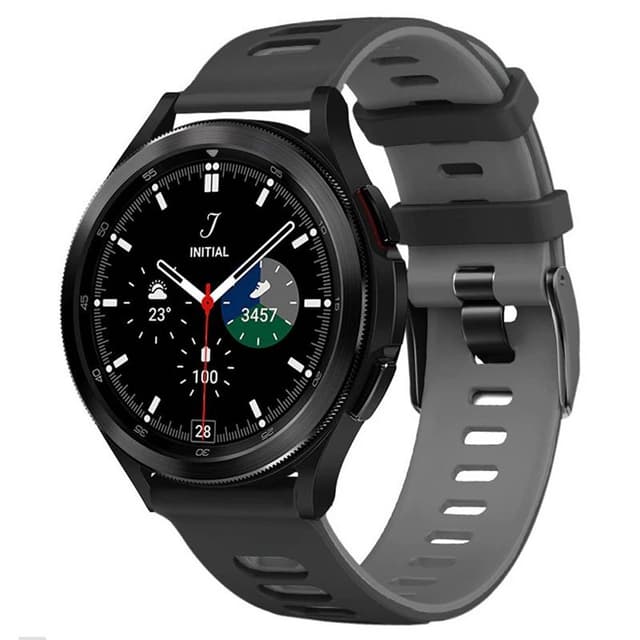 Twin Sport Armband Samsung Galaxy Watch 4 Classic (46mm) - Svart/grå