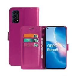 Lommebokdeksel 3-kort Oppo Reno5 5G  - Rosa