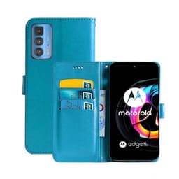 Lompakkokotelo 3-kortti Motorola Edge 20 Pro  - Vaaleansininen