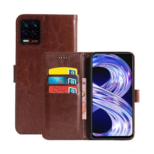 Wallet Cover 3-kort Realme 8 Pro  - brun