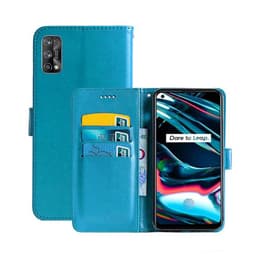Wallet Cover 3-kort Realme 7 Pro 4G  - Lyseblå