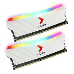 PNY 16GB (2x8GB) XLR8 Gaming EPIC-X RGBDDR4 3200MHz Desktop Memory Kit White Edition