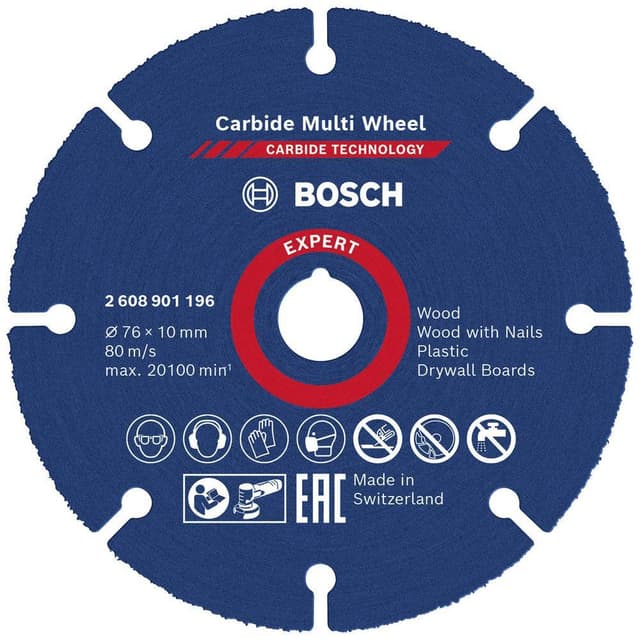Separationspår rakt 1 st 76 mm 10 mm Bosch Accessories