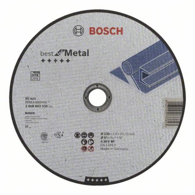 Separationspår rakt 115 mm 22.23 mm Bosch Accessories
