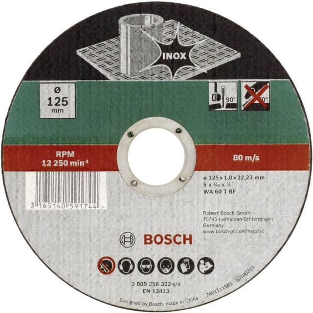 Bosch Accessories WA 60 T BF 2609256322 Skæreskive lige 125 mm 22.23 mm 1 stk