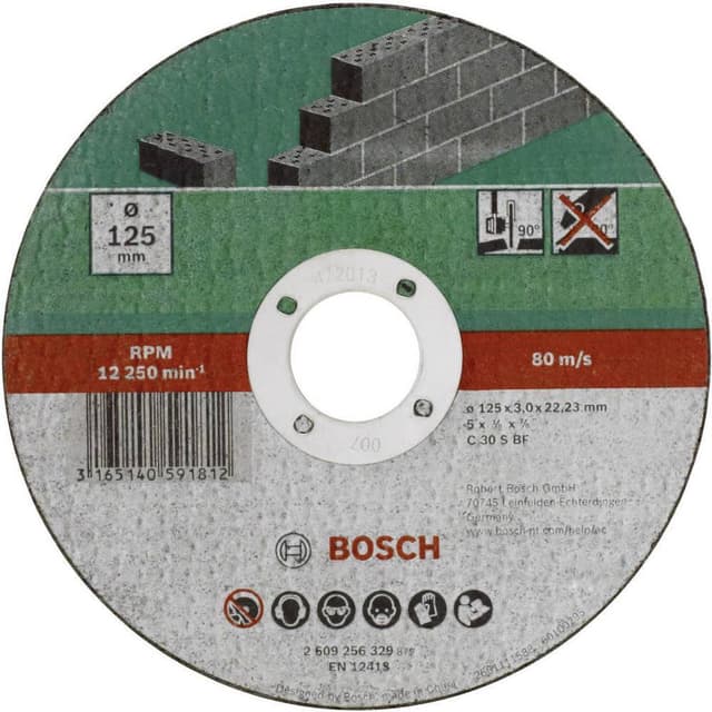 Separationspår rakt 125 mm 22.23 mm Bosch Accessories C