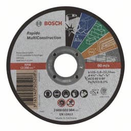 Separationspår rakt 115 mm 22.23 mm Bosch Accessories
