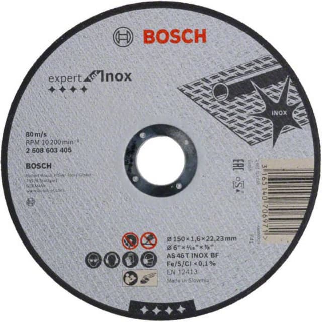 Separationspår rakt 150 mm 22.23 mm Bosch Accessories