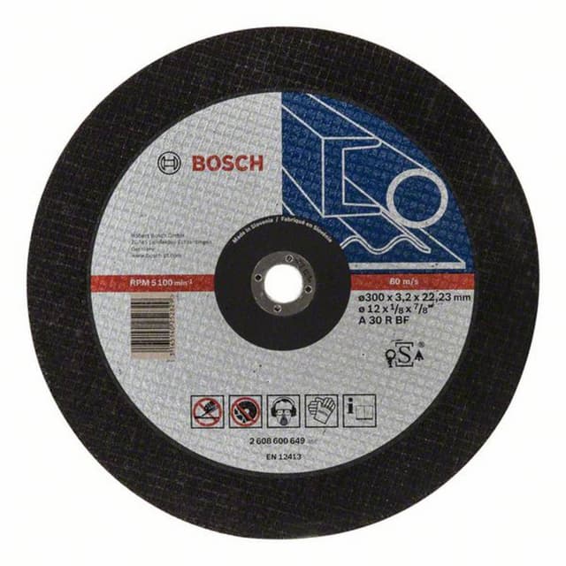 Separationspår rakt 300 mm 22.23 mm Bosch Accessories
