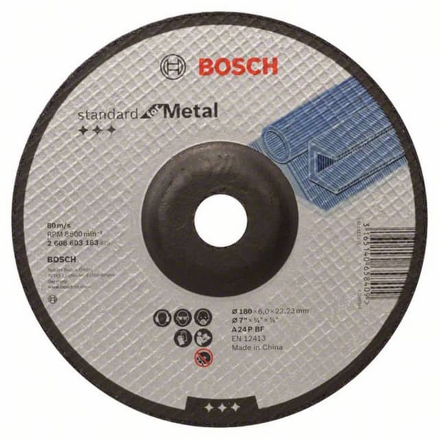 Skrubbskiva bockad 180 mm 22.23 mm Bosch Accessories