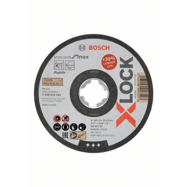 Separationspår rakt 125 mm 22.23 mm Bosch Accessories