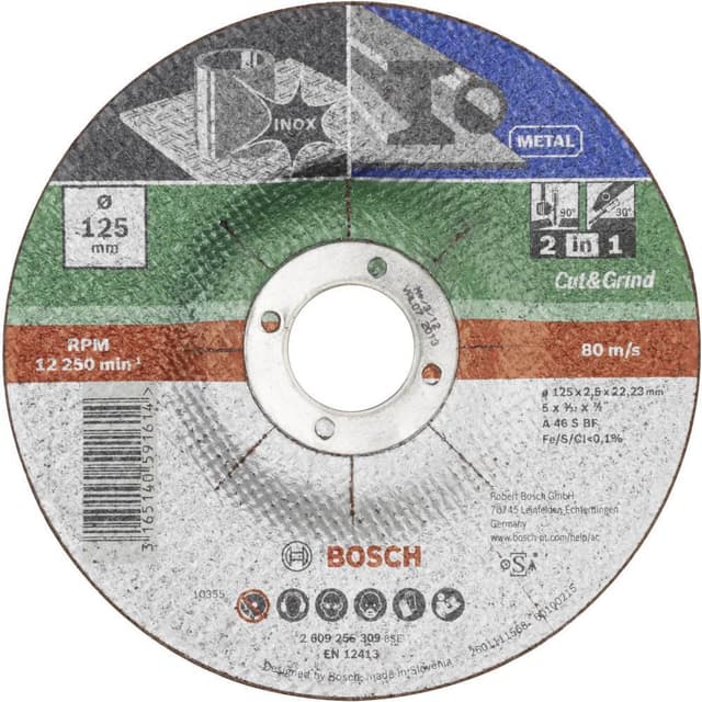 Kap- och skrubbskiva 115 mm 22.23 mm Bosch Accessories