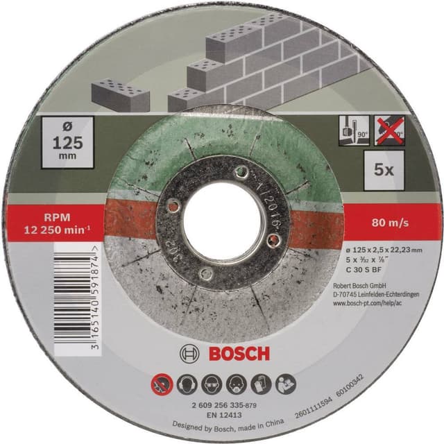 Kapskiva bockad 125 mm 22.23 mm Bosch Accessories C 30