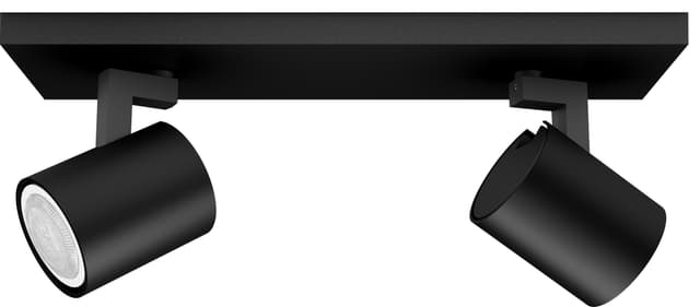 Philips Hue Runner svart spotlight 2x5W 230V