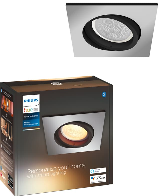 Hue Milliskin infälld spotlight S. aluminium