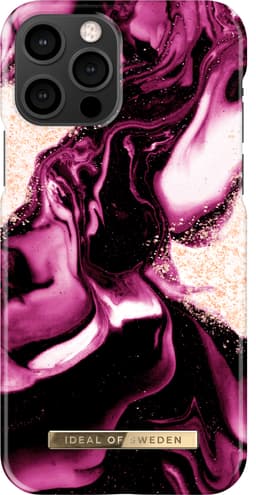 iDeal of Sweden cover til iPhone 12/12 Pro (golden ruby marble)