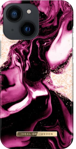 iDeal of Sweden deksel for iPhone 13 mini  (golden ruby marble)