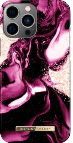iDeal of Sweden iPhone 13 Pro Max suojakuori (Golden Ruby Marble)
