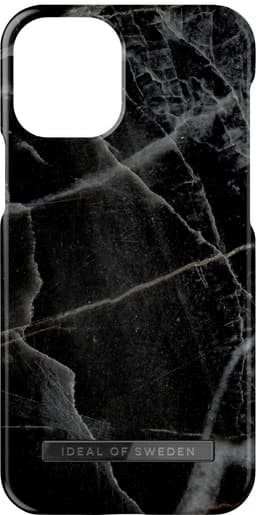 iDeal of Sweden deksel for iPhone 13 mini (Black Thunder Marble)
