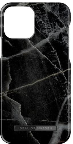 iDeal of Sweden deksel for iPhone 13 (Black Thunder Marble)