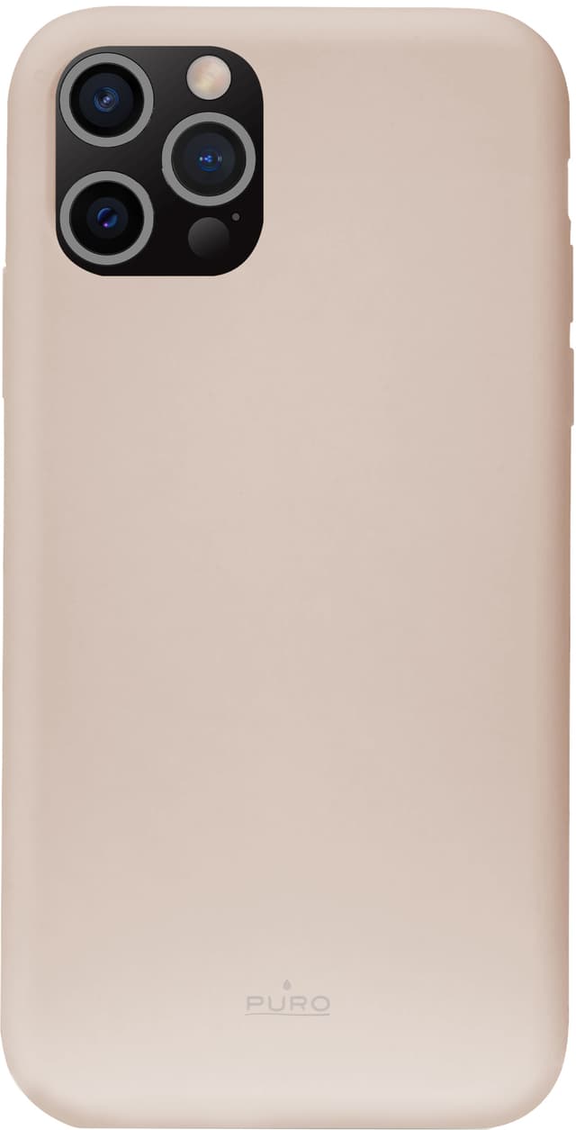 Puro Icon silikonfodral för iPhone 13 Pro (svart)