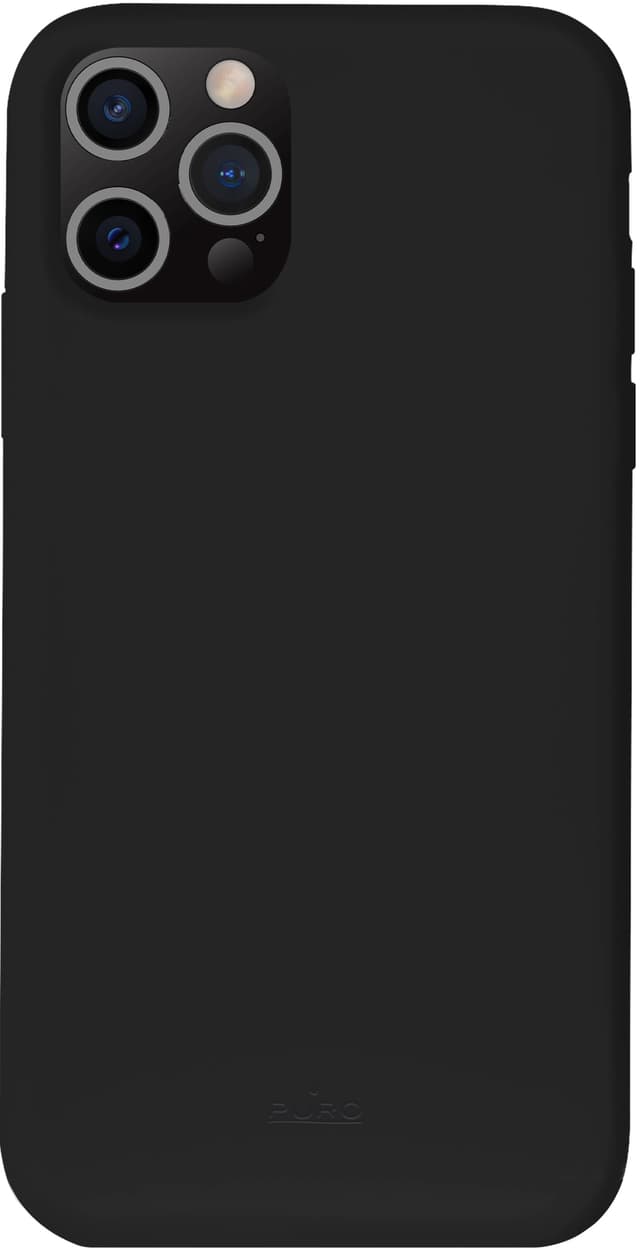 Puro Icon silikonfodral för iPhone 13 Pro Max (svart)