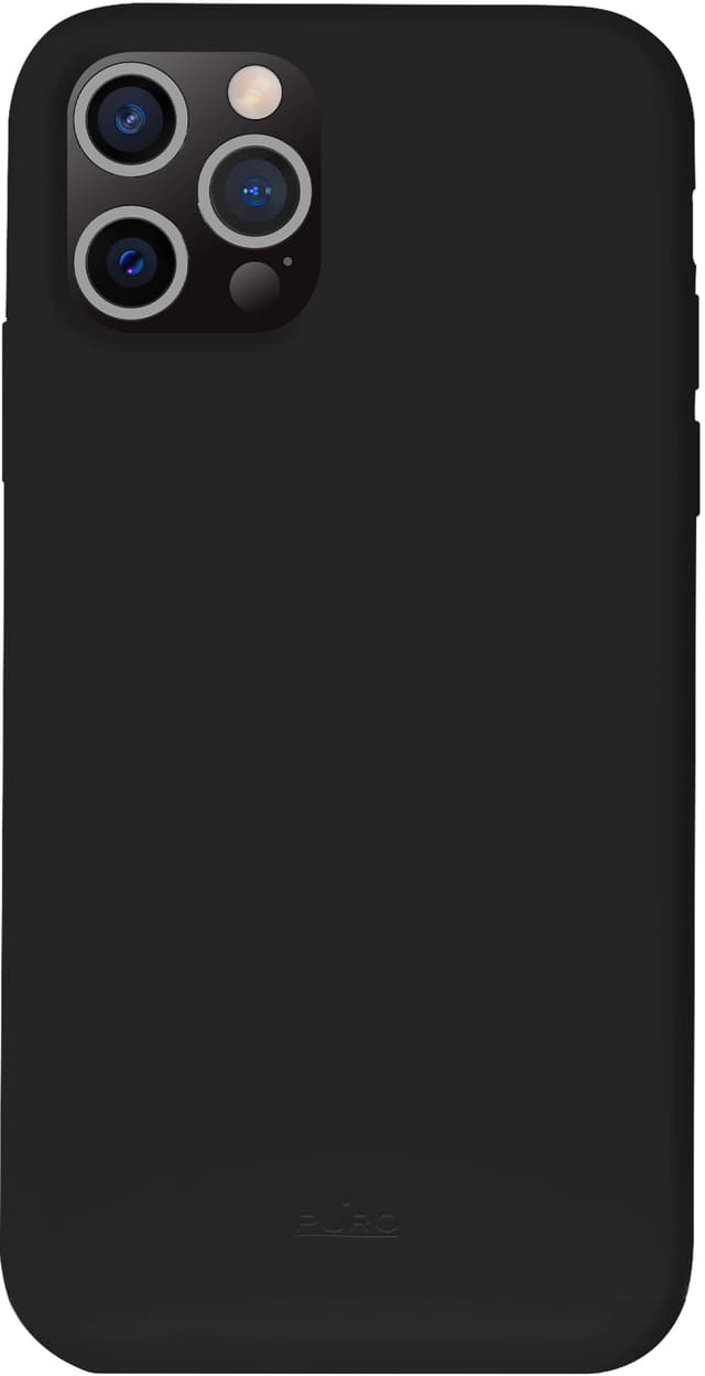 Puro Icon silikondeksel til iPhone 13 Pro (sort)