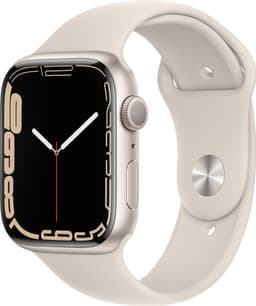 Apple Watch Series 7 45mm GPS (stjerneskær alu. / stjerneskær sportsrem)