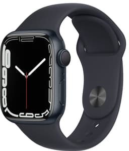 Apple Watch Series 7 41mm GPS (midnatt alu/midnatt sportsreim)