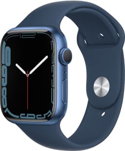 Apple Watch Series 7 45 mm GPS (sin. alu. / syvän sin. urheiluranneke)