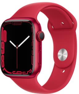 Apple Watch Series 7 45mm GPS+eSIM (rød alu/rød sportsrem)