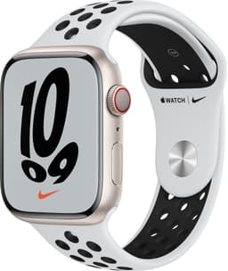 Apple Watch Series 7 Nike 45mm GPS+eSIM (stjerne alu / Plat Blk sportsrem)