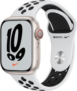 Apple Watch Series 7 Nike 41mm GPS+eSIM (stjerne alu/Plat Blk sportsrem)