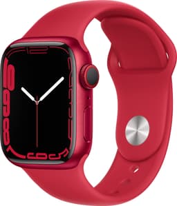 Apple Watch Series 7 41mm eSIM (röd alu./röd sportband)