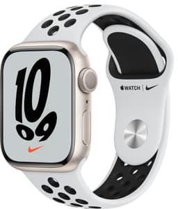 Apple Watch Series 7 Nike 41mm GPS (starlight alu. / platinum, blk. sport band)